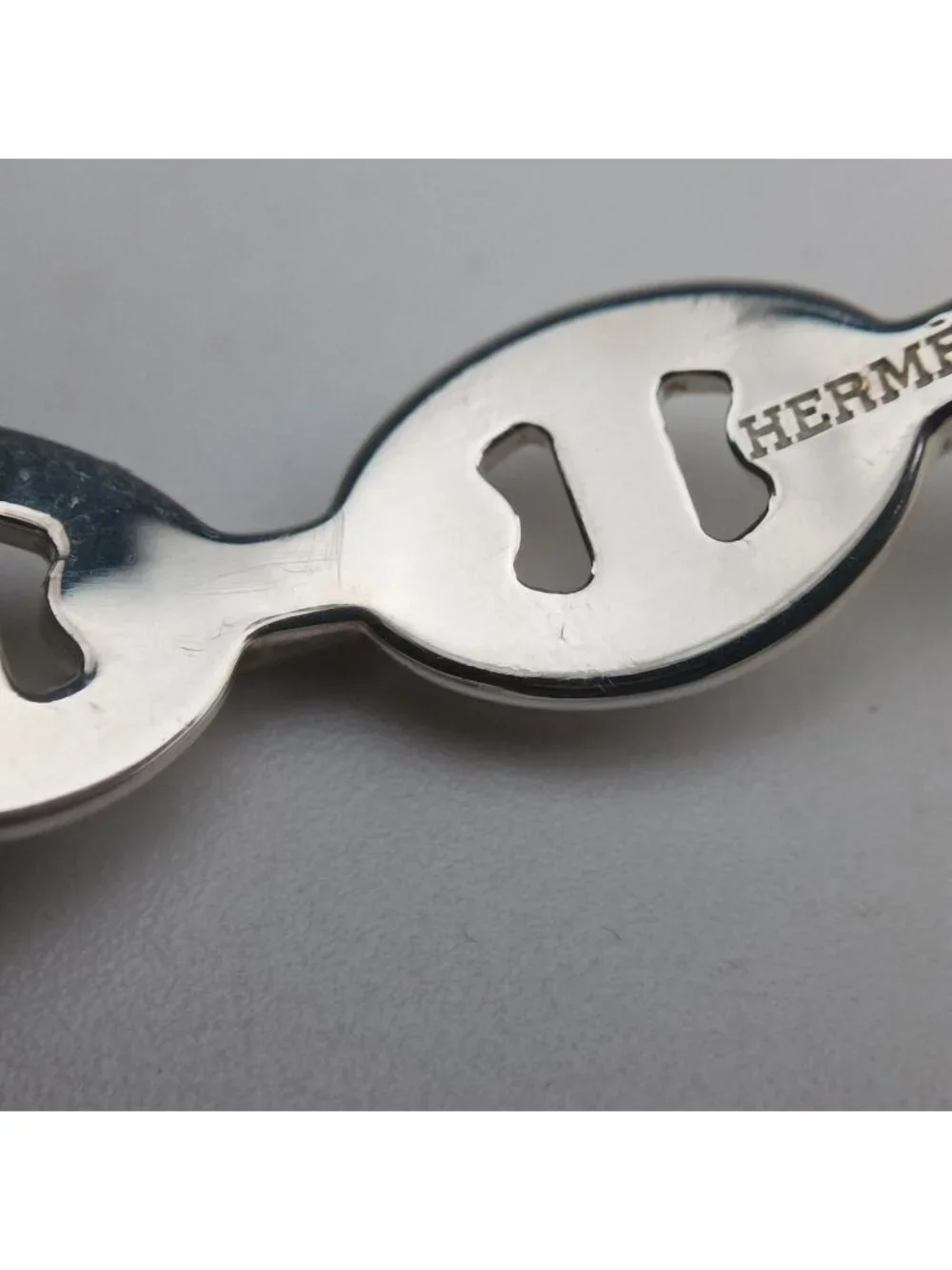 Hermes Chaine D'ancre Enchainee Silver Bracelet